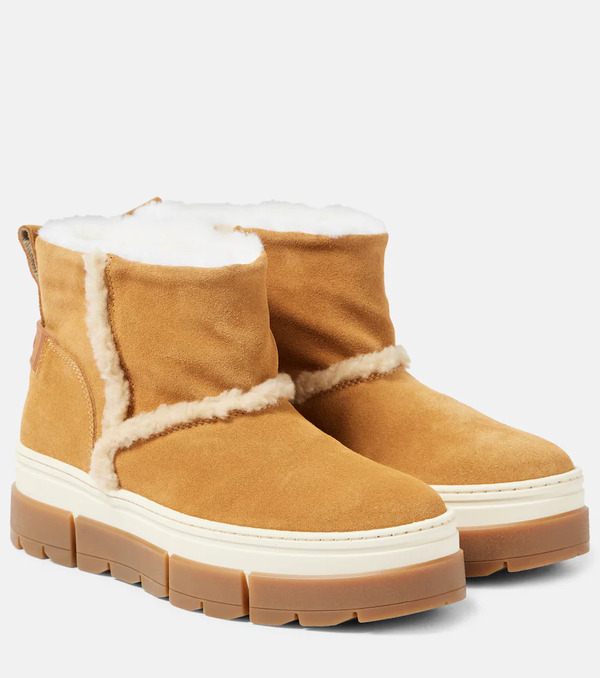  Bogner Bogner Shearling-lined Suede Ankle Boots 