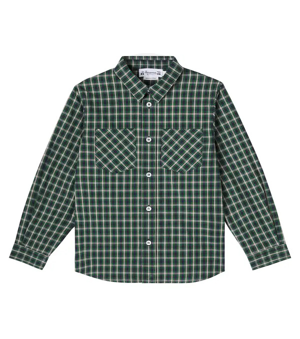  Bonpoint Bonpoint Checked Cotton Shirt 