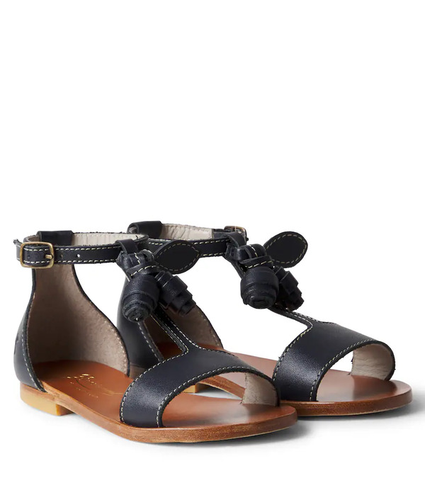  Bonpoint Bonpoint Elmas Leather Sandals 