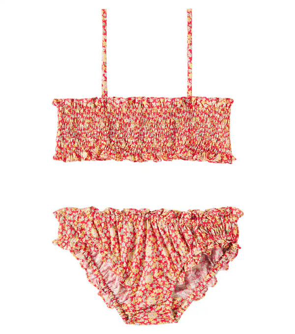  Bonpoint Bonpoint Finlay Smocked Floral Bikini 