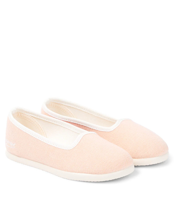 Bonpoint Bonpoint Floral Canvas Loafers 