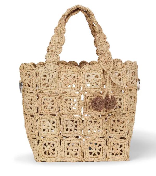  Bonpoint Bonpoint Lito Raffia Basket Bag 