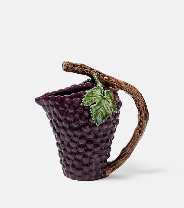  Bordallo Pinheiro Bordallo Pinheiro Grapes Earthenware Jug 