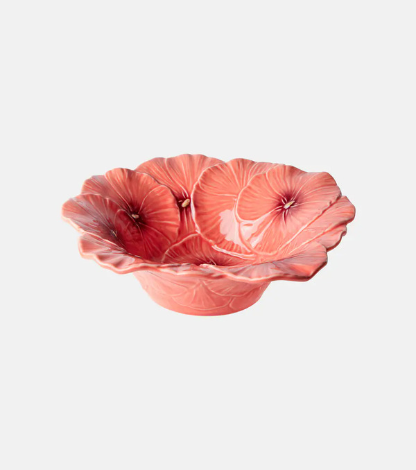  Bordallo Pinheiro Bordallo Pinheiro Maria Flor Earthenware Salad Bowl 