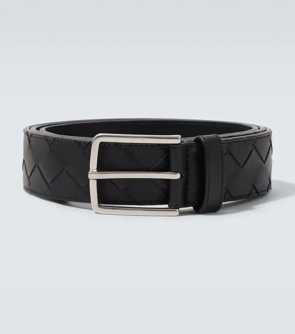  Bottega Veneta Bottega Veneta Intrecciato Leather Belt 