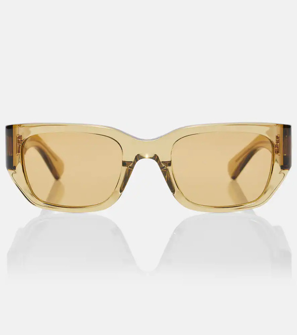  Bottega Veneta Bottega Veneta Intrecciato Rectangular Sunglasses 