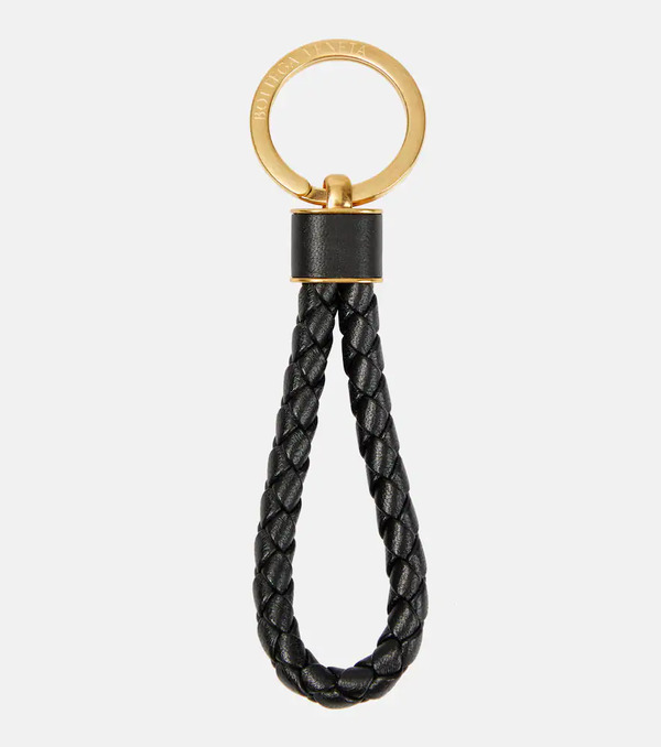  Bottega Veneta Bottega Veneta Intreccio Leather Keyring 