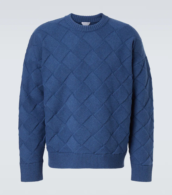  Bottega Veneta Bottega Veneta Intreccio Wool-blend Sweater 