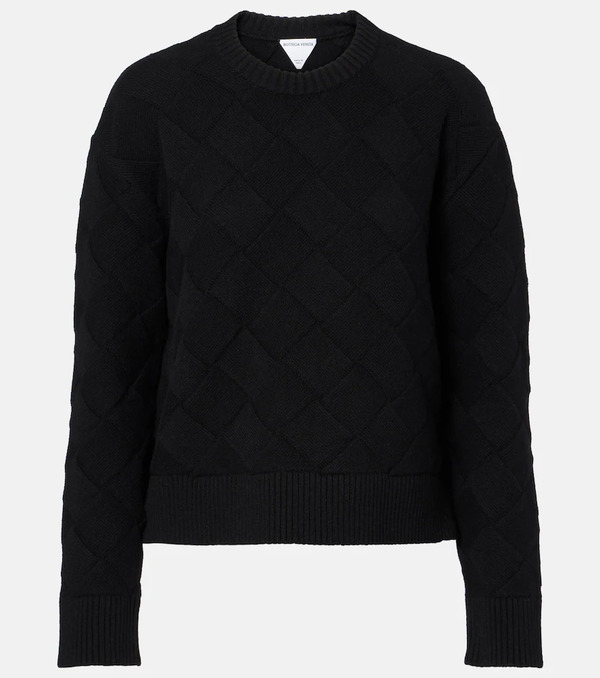  Bottega Veneta Bottega Veneta Intreccio Wool-blend Sweater 