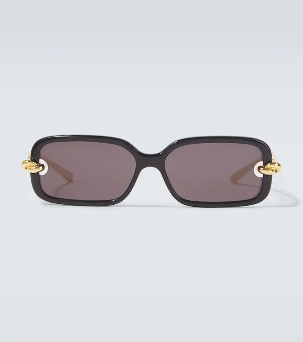  Bottega Veneta Bottega Veneta Knot Rectangular Sunglasses 