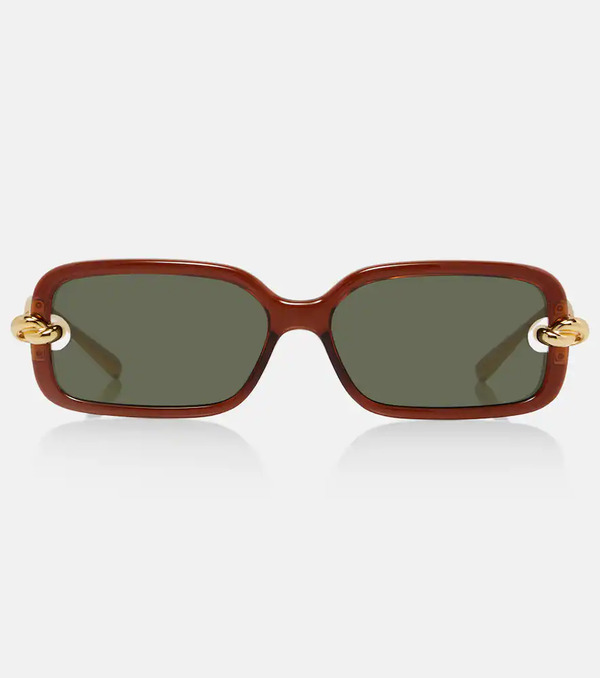  Bottega Veneta Bottega Veneta Knot Rectangular Sunglasses 