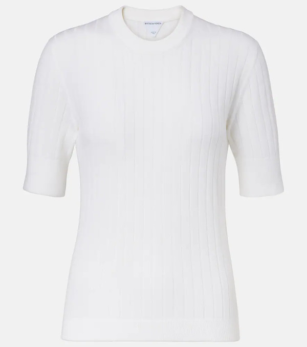  Bottega Veneta Bottega Veneta Ribbed-knit Top 