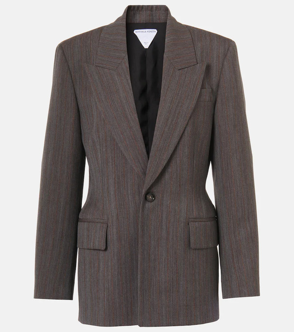  Bottega Veneta Bottega Veneta Striped Wool Blazer 