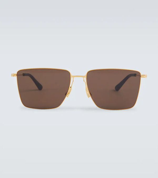  Bottega Veneta Bottega Veneta Ultrathin Rectangular Sunglasses 