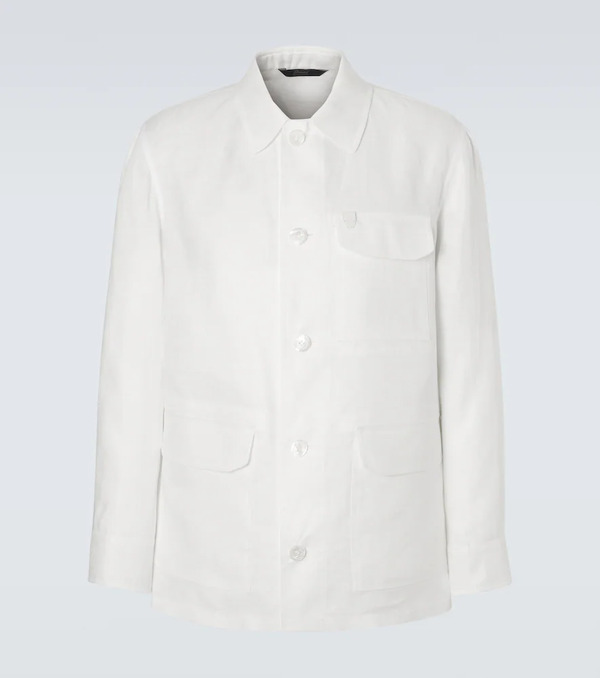  Brioni Brioni Linen And Cotton Jacket 