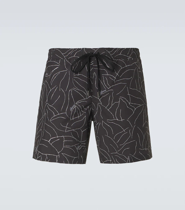  Brioni Brioni Printed Swim Trunks 