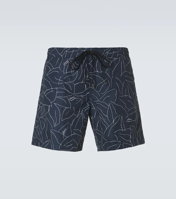 Brioni Brioni Printed Swim Trunks 