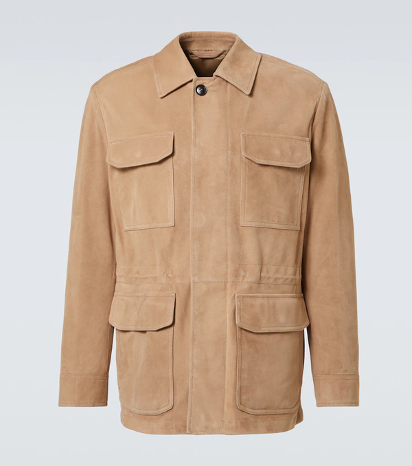  Brioni Brioni Suede Field Jacket 