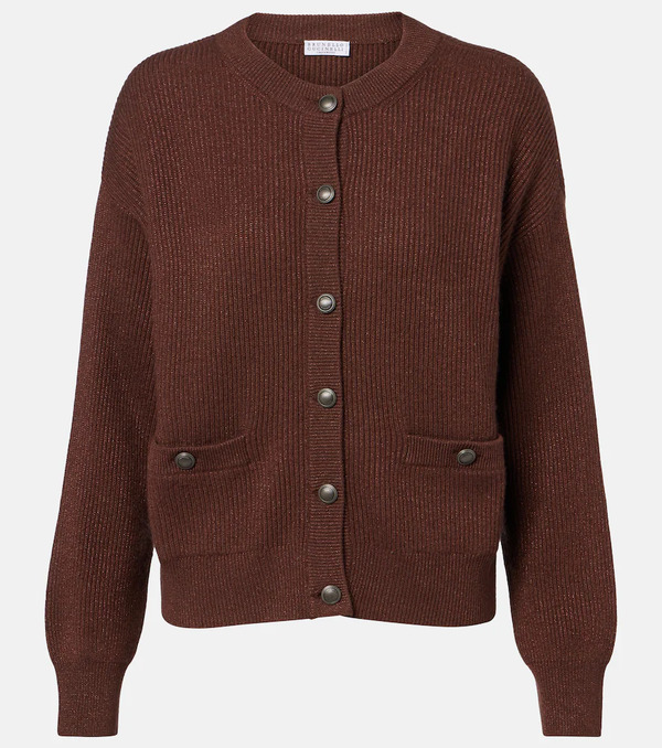  Brunello Cucinelli Brunello Cucinelli Cashmere-blend Cardigan 