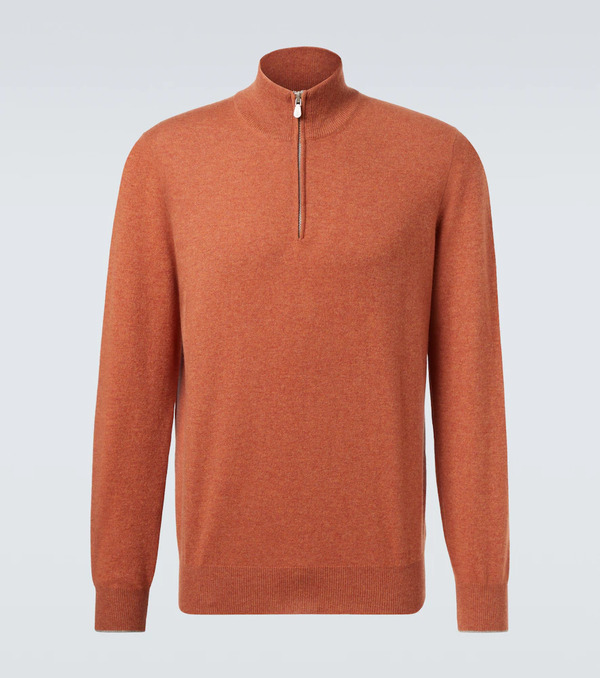  Brunello Cucinelli Brunello Cucinelli Cashmere Half-zip Sweater 