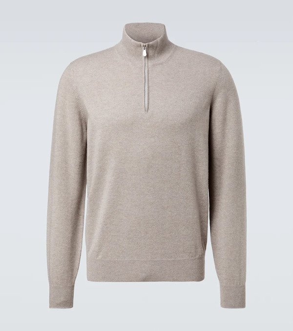  Brunello Cucinelli Brunello Cucinelli Cashmere Half-zip Sweater 
