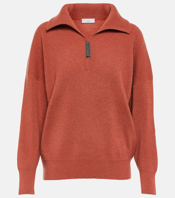  Brunello Cucinelli Brunello Cucinelli Cashmere Polo Sweater 