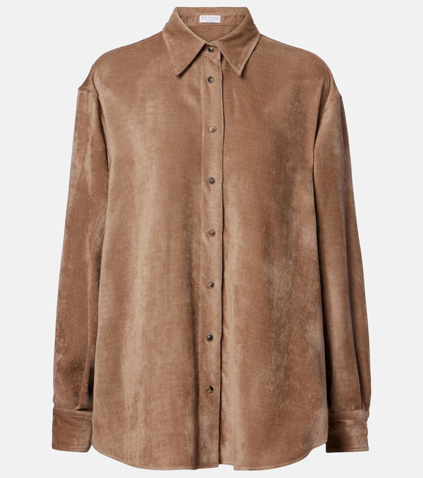  Brunello Cucinelli Brunello Cucinelli Corduroy Shirt 