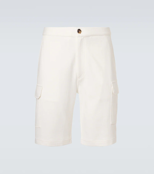  Brunello Cucinelli Brunello Cucinelli Cotton-blend Bermuda Shorts 