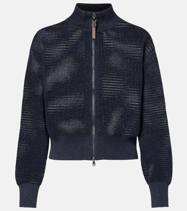  Brunello Cucinelli Brunello Cucinelli Cotton-blend Cardigan 