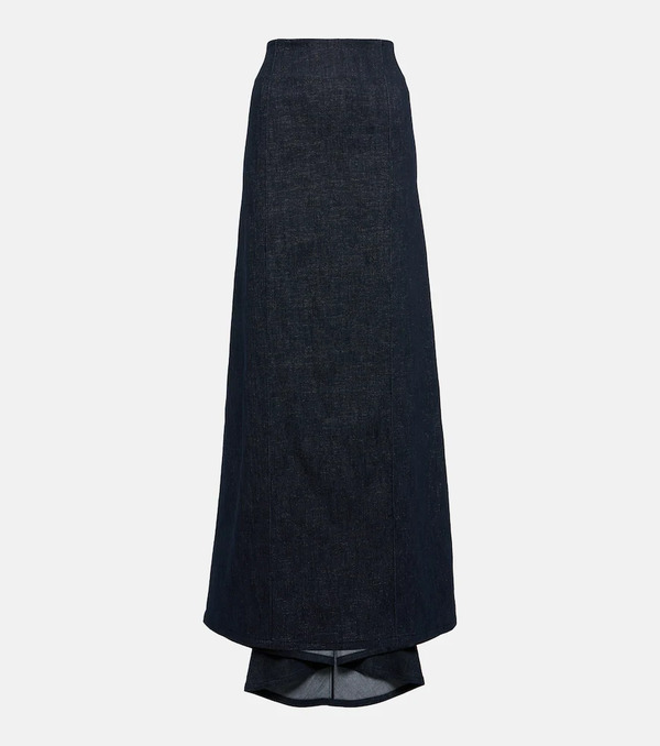  Brunello Cucinelli Brunello Cucinelli Cotton-blend Maxi Skirt 