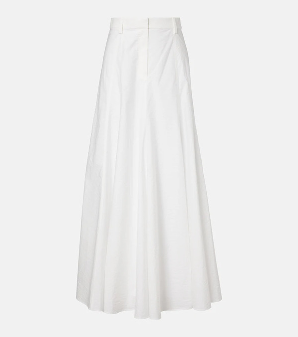  Brunello Cucinelli Brunello Cucinelli Cotton-blend Maxi Skirt 