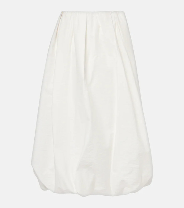  Brunello Cucinelli Brunello Cucinelli Cotton-blend Midi Skirt 
