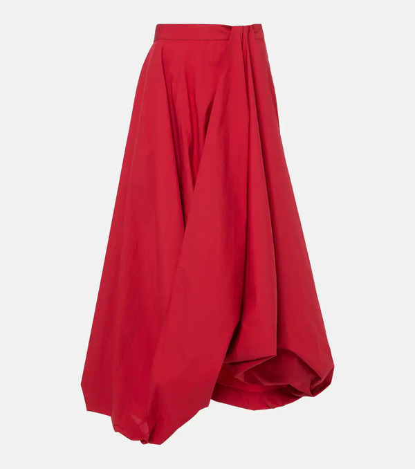  Brunello Cucinelli Brunello Cucinelli Cotton-blend Midi Skirt 