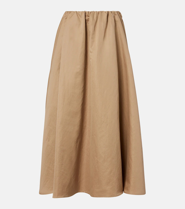  Brunello Cucinelli Brunello Cucinelli Cotton-blend Midi Skirt 