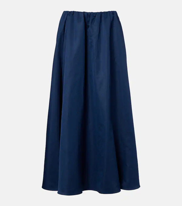  Brunello Cucinelli Brunello Cucinelli Cotton-blend Midi Skirt 