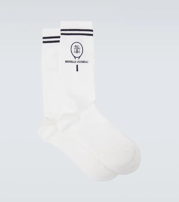  Brunello Cucinelli Brunello Cucinelli Cotton-blend Socks 