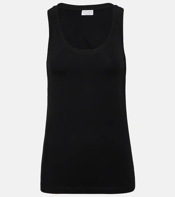 Brunello Cucinelli Brunello Cucinelli Cotton-blend Tank Top 