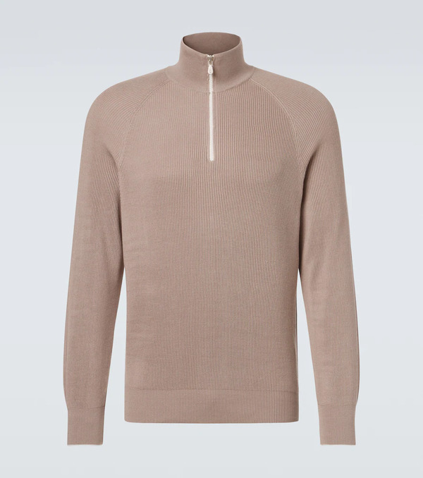  Brunello Cucinelli Brunello Cucinelli Cotton Half-zip Sweater 