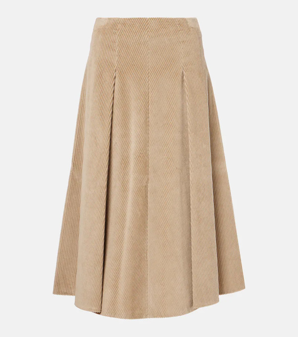  Brunello Cucinelli Brunello Cucinelli Cotton Midi Skirt 
