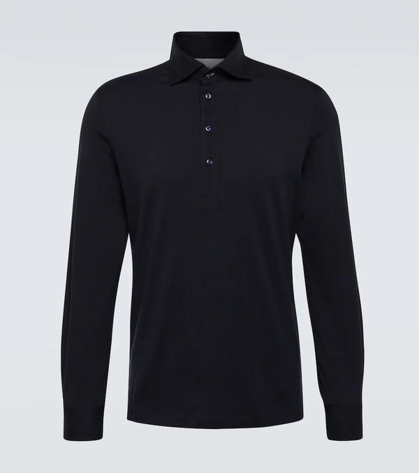  Brunello Cucinelli Brunello Cucinelli Cotton Polo Sweater 
