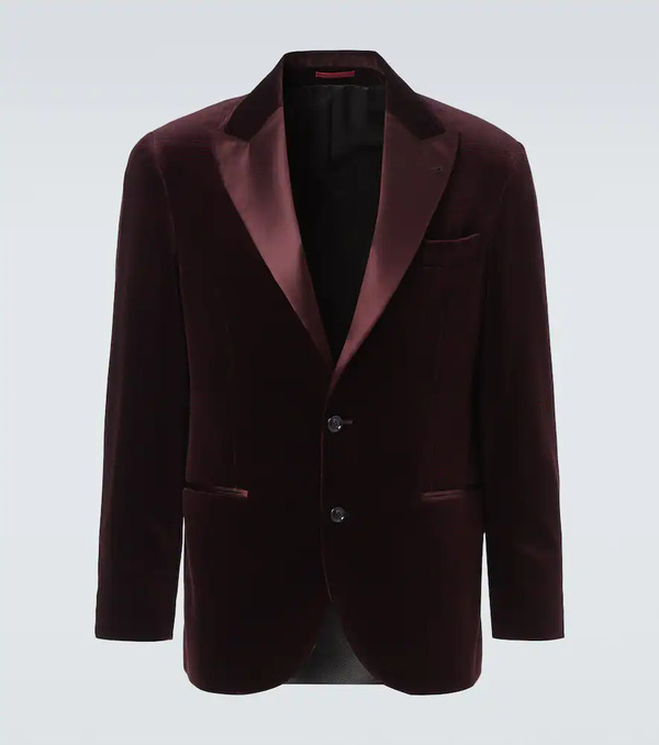  Brunello Cucinelli Brunello Cucinelli Cotton Velvet Blazer 
