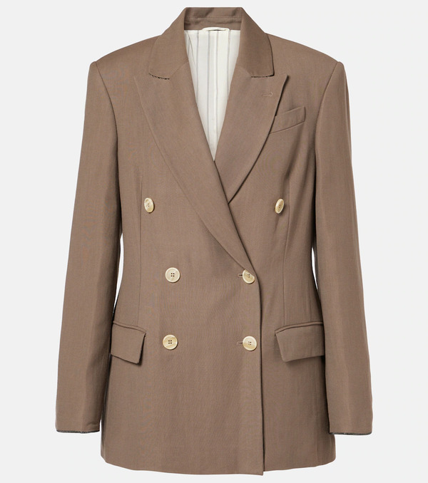  Brunello Cucinelli Brunello Cucinelli Double-breasted Blazer 