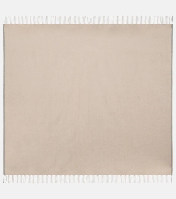  Brunello Cucinelli Brunello Cucinelli Fringed Cashmere Throw 
