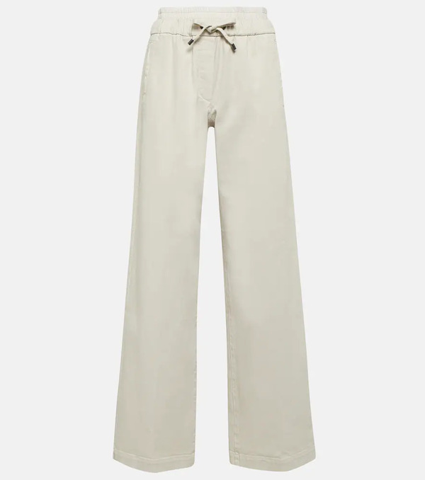  Brunello Cucinelli Brunello Cucinelli High-rise Wide-leg Jeans 