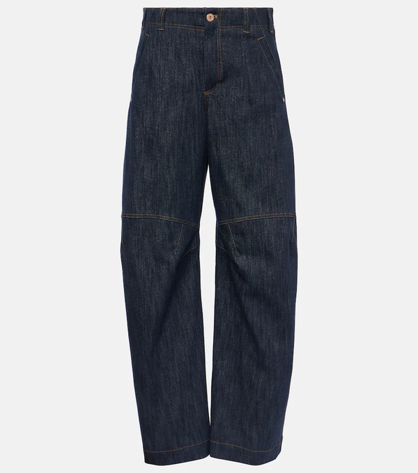  Brunello Cucinelli Brunello Cucinelli High-rise Wide-leg Jeans 