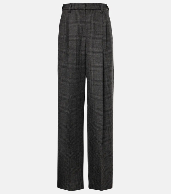  Brunello Cucinelli Brunello Cucinelli High-rise Wool Wide-leg Pants 