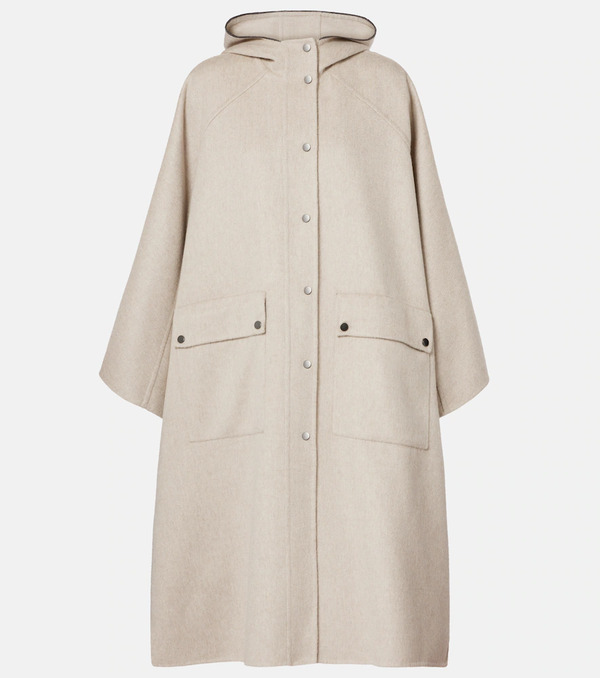  Brunello Cucinelli Brunello Cucinelli Hooded Cashmere Cape 