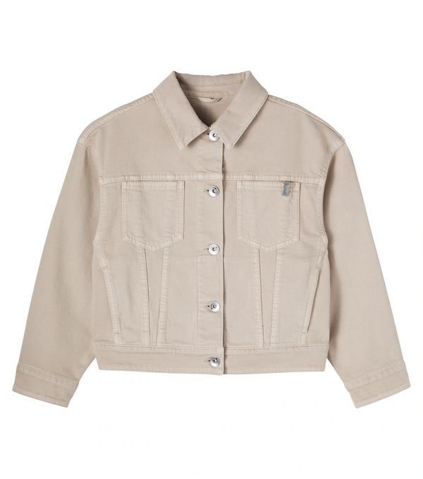  Brunello Cucinelli Kids Brunello Cucinelli Kids Monili Denim Jacket 
