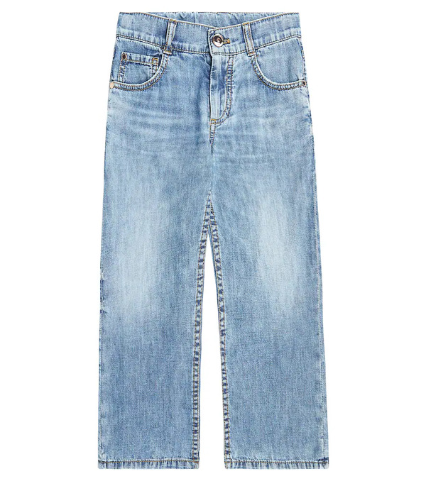  Brunello Cucinelli Kids Brunello Cucinelli Kids Straight Jeans 