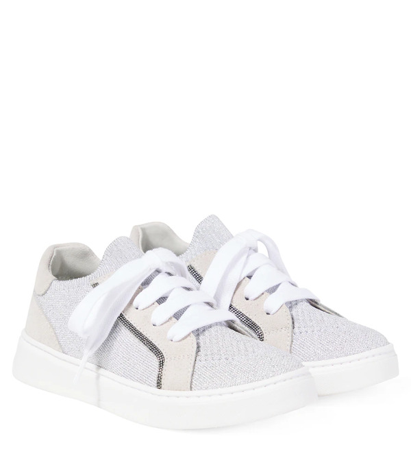  Brunello Cucinelli Kids Brunello Cucinelli Kids Suede Sneakers 